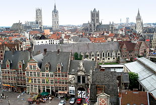 View of Ghent from the north