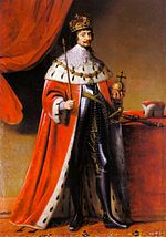 Frédéric V, électeur palatin en tant que roi de Bohême, en 1634, deux ans après sa mort. Frédéric est appelé le "roi d'hiver" de Bohême parce qu'il a régné moins de trois mois en 1620. Il a été mis au pouvoir par une faction rebelle.
