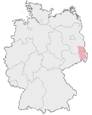 Sorbian language area in Germany