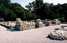 Pannonian Limes: preserved remains of the burgus of Rusovce/Gerulata, Slovakia