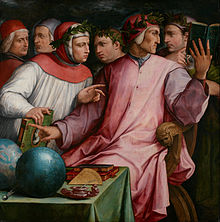 Kuus Toscana luuletajat, nende hulgas Francesco Petrarca ja Dante Alighieri.