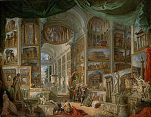 Picture Gallery of Ancient Rome, painting by Giovanni Paolo Pannini, 1757