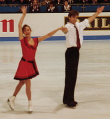 Oksana Grichuk und Evgeny Platov bei den Europameisterschaften 1994