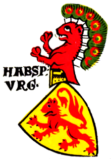 Coat of arms of the Habsburgs (in the Zurich coat of arms around 1340)