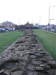 Section 7: Remains of the rampart at Denton Hall
