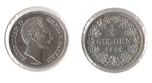 "1/2 florin of South German currency" of the Vienna Mint Treaty.