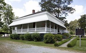 Williams' familiehuis in Georgiana, Alabama...