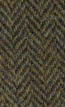 A piece of Harris Tweed in herringbone pattern