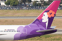 Empennage de Hawaiian Airlines
