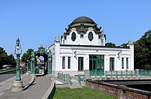 Art Nouveau architecture: Hofpavillon Hietzing in Vienna from 1898, architect Otto Wagner