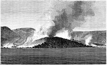 Volcanic activity on Nea Kameni in the 19th century