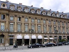 Hôtel Ritz aan de Place Vendôme  