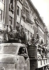 Red Army troops in Bucharest, 1944