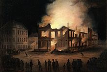 Fire of the Parliament Building of the Province of Canada (1849)
