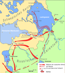 Russian advances into Ingermanland from 1700 to 1704