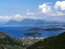 Mediterranean landscape on Lefkada
