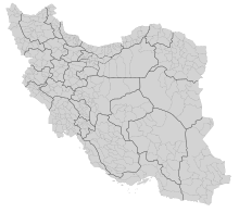 General map of Iranian provinces with their administrative districts (Shahrestan)