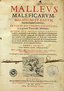 titelbladet till Malleus Maleficarum.  