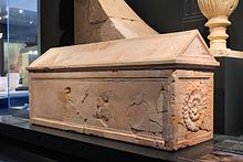 Restored sarcophagus from the tomb attributed to Herod by Netzer (Israel Museum, 2016).