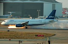 O mau funcionamento do equipamento nasal A320 do vôo 292 da JetBlue Airways no Aeroporto Internacional de Los Angeles