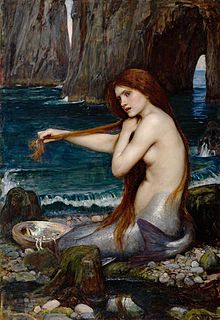 Una sirena, de John William Waterhouse, 1900.  