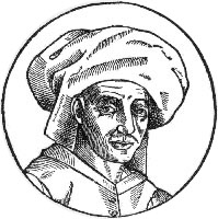 Vuonna 1611 tehty puupiirros Josquin des Prezistä, joka on kopioitu hänen elinaikanaan tehdystä, nyt kadonneesta öljymaalauksesta.