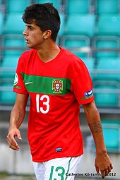 Cancelo jugando con la selección sub-19 de Portugal en 2012  