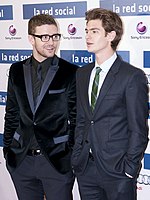 Timberlake & Andrew Garfield speelden samen in de film The Social Network.  