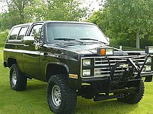 1985-1988 K5 Blazer hószántásra felszerelve