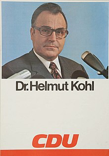 CDU election poster with inscription "Dr. Helmut Kohl" (1972)