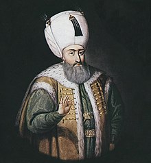 Maleri af Suleiman den Storslåede.  