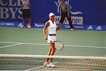 Kournikova în Australia în 2002