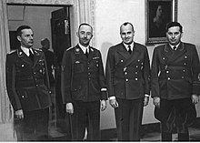 Krüger, Himmler, Frank, Bühler (1942)