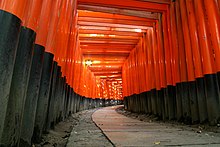 One of the torii ways, interior view