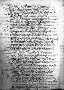 Document waarin de overbrenging naar de Bastille wordt bevolen, 1698