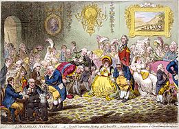 L'Assemblée Nationale (1804) foi chamada "a caricatura mais talentosa que já apareceu". O Príncipe de Gales pagou uma grande soma de dinheiro para que ela fosse suprimida e sua placa destruída.