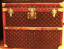 Overseas suitcase in classic monogram canvas pattern