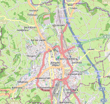 General map of the city of Kempten (Allgäu)