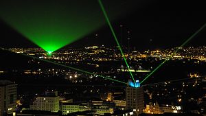 Long Night of the Sciences - Laser Show over Jena