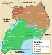 Language groups in Uganda