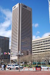 De Transamerica Tower is het hoogste gebouw in Baltimore.