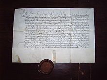 Document on the enfeoffment of Götz von Berlichingen with Hornberg Castle