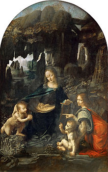 Virgin of the Rocks , Louvre, mogelijk 1505-1508.
