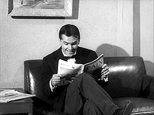 Nicholson în rolul lui Wilbur Force în "Micul magazin al groazei" (1960)  