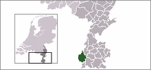 Beliggenhed af Maastricht i Nederlandene.