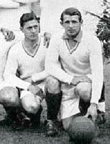Lucien Laurent and Marcel Langiller at the 1930 World Cup