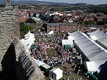 Ludlow Food and Drink Festival 2003 in the castle courtyard