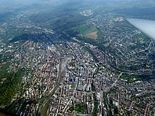 Aerial view of Pforzheim