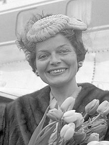 Lys Assia, zangeres, in 1957.