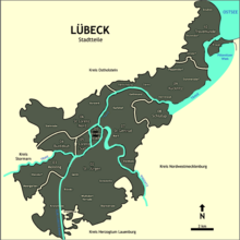 City districts of Lübeck